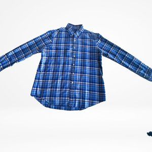 POLO RALPH LAUREN - Large L/G - Long Sleeve Shirt (Blue & White)